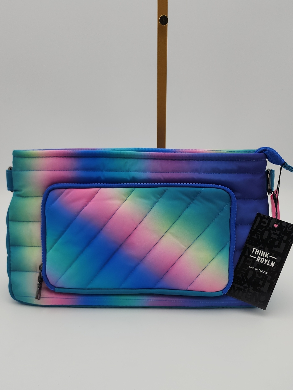 THINK‎ ROYLN Ombre Rainbow Quilted Crossbody Pouch